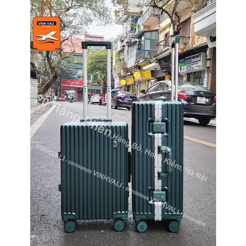 Vali khung nhôm CHỐNG CẠY khóa sập cao cấp chống vỡ, chống trộm size 20 inch 24 inch
