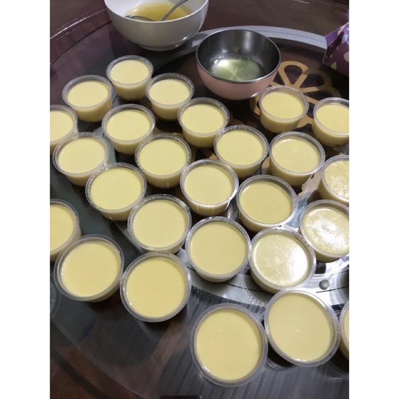Hũ nhựa làm bánh flan, caramen, rau câu to có nắp