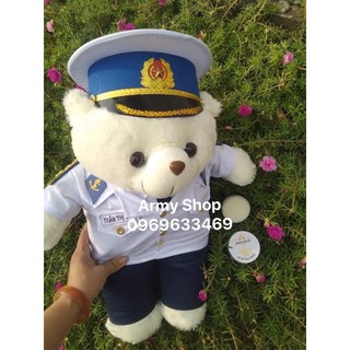 Gấu bông sỹ quan hải quân (nhận in tên)