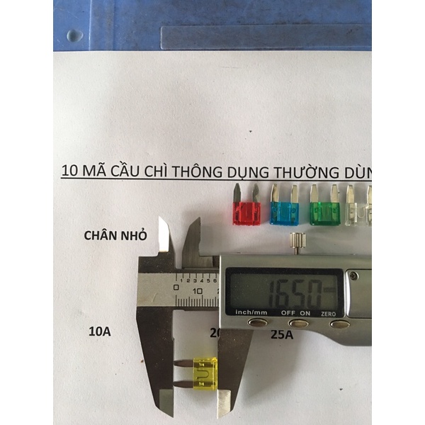 10 loại cầu chì thông dụng cho ô tô, xe máy