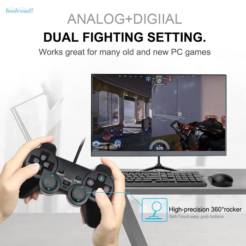 Controle de jogo para PC Joystick Gamepad Stick Handle Controle único