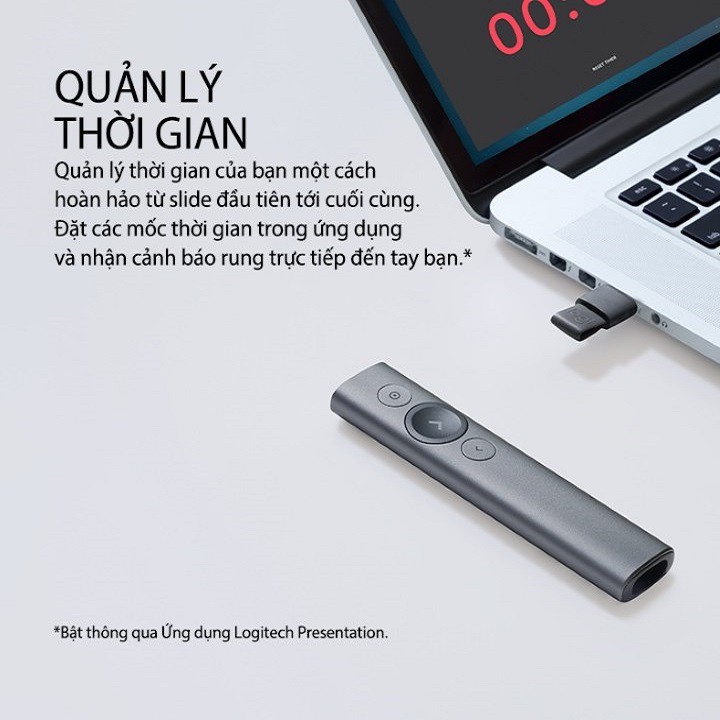 [Hàng Chính Hãng] Bút Trình Chiếu Không Dây Logitech Spotlight Presenter Wireless - Bút Thuyết Trình