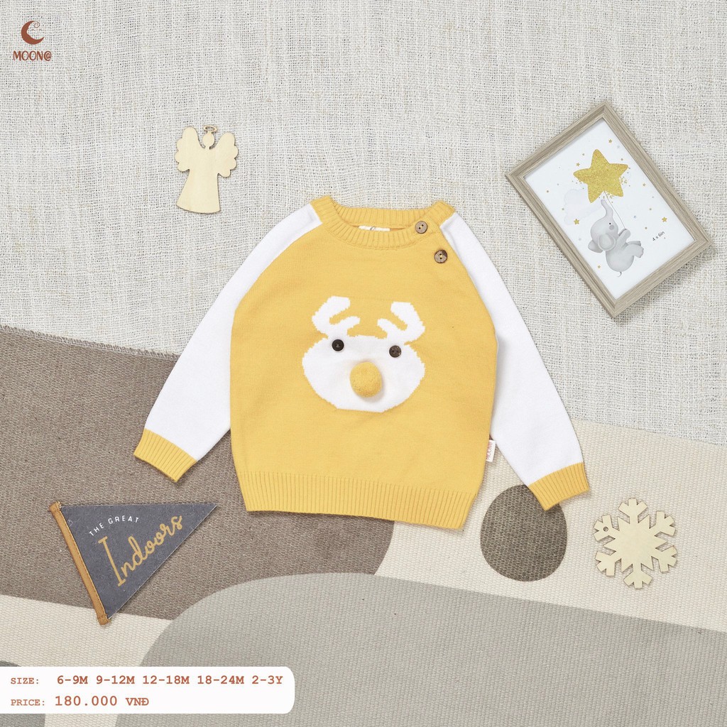 Áo len raglan tuần lộc Moon (mãu mới)