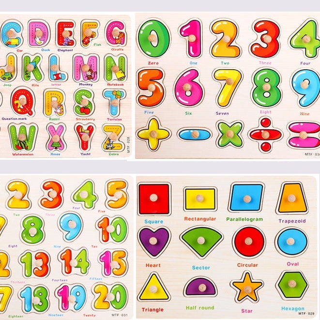 Bảng Ghép Núm 20 Số Bằng Gỗ Cho Bé Làm Quen Với Chữ Số Và Tư Duy Lắp Ghép