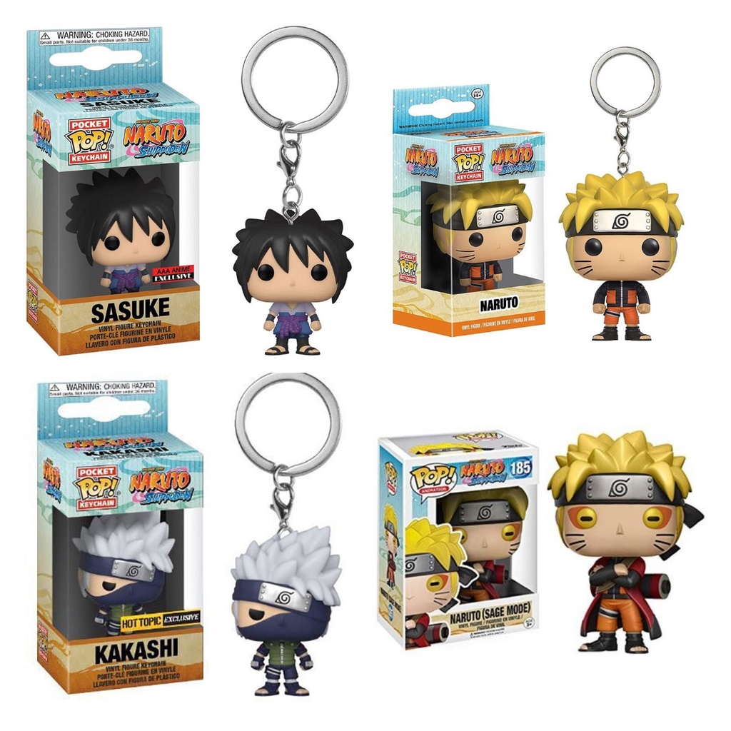 Naruto Keychain Six Naruto Chín đuôi Sasuke Naruto Kakashi Keychain Mặt dây chuyền Doll