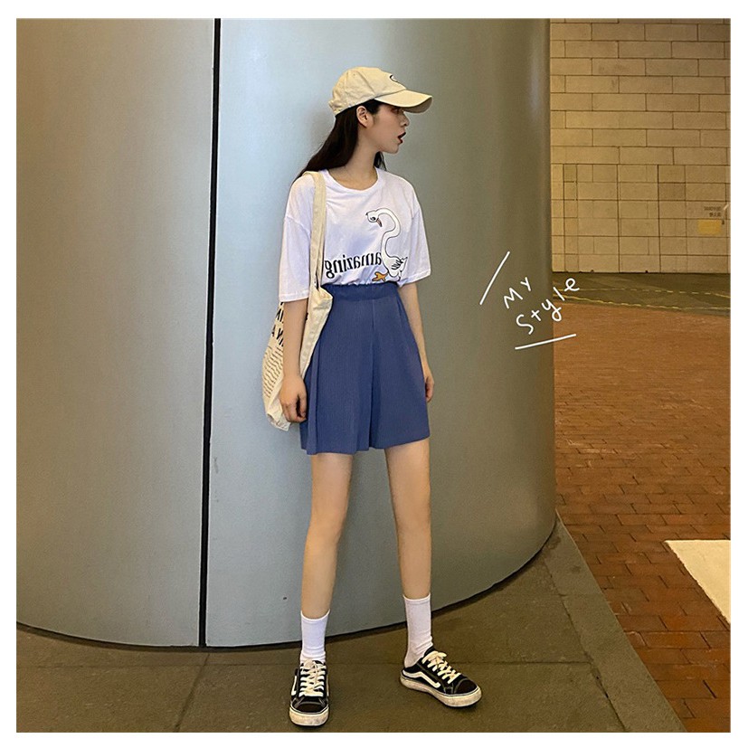 Quần Short Nữ Xếp Ly Phong Cách Hàn Quốc - Quần Đùi Nữ Dập Ly Vải Siêu Mát QN06