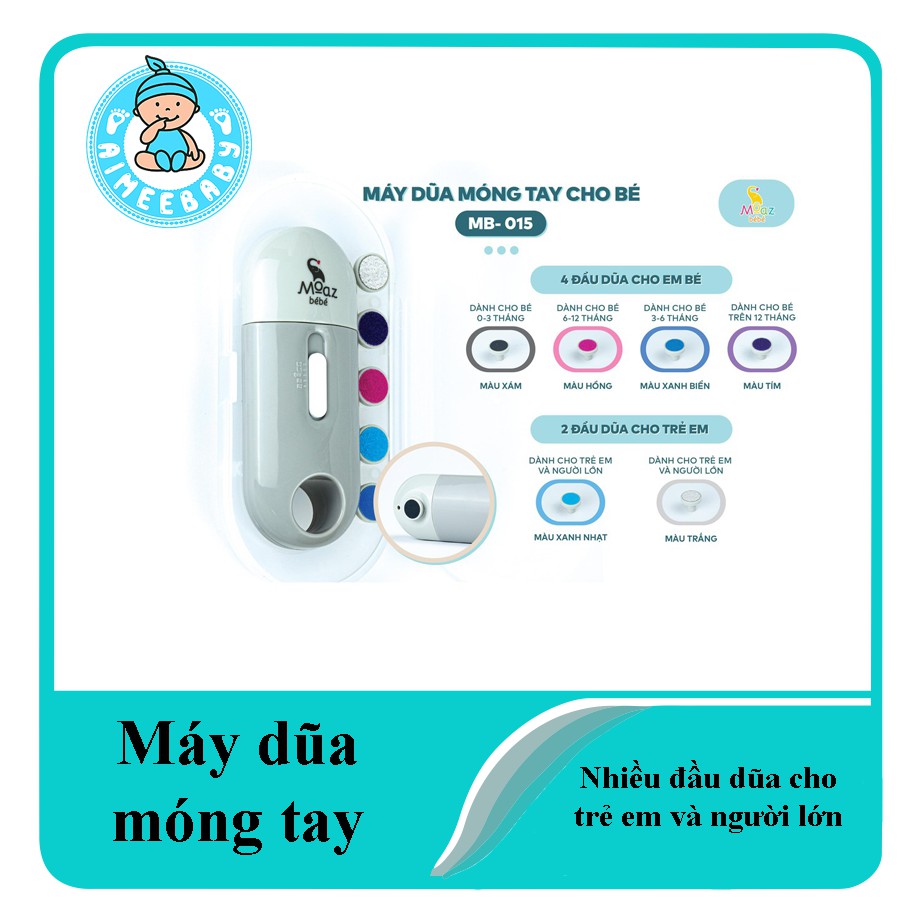 Máy dũa móng tay cho bé Moaz bebe MB015