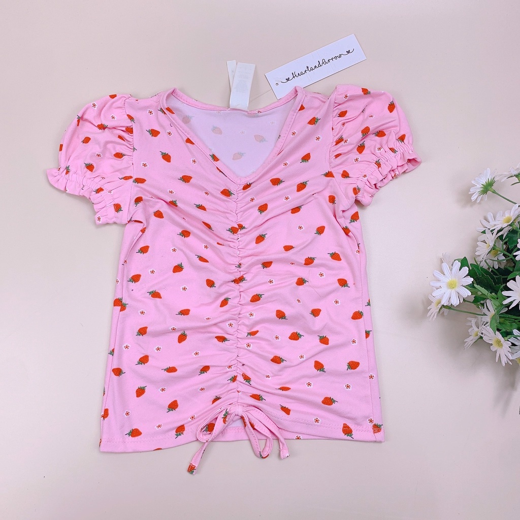 Áo thun rút dây ngực tay bo chun bèo BG