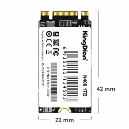 Ổ cứng SSD M2 SATA KINGDIAN N480 128GB, N480 256GB - M2 Sata 2242 / 2280