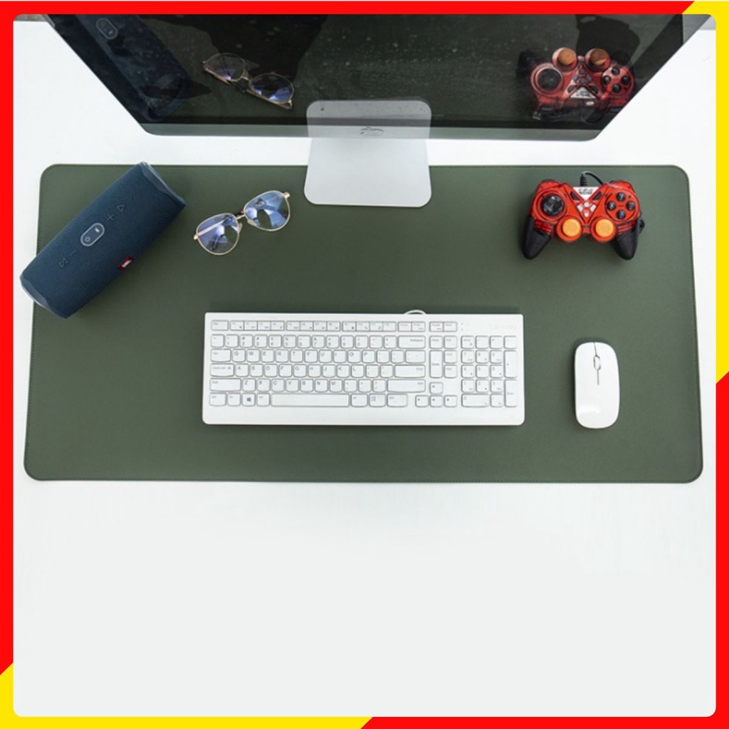 Thảm Da Trải Bàn Làm Việc DeskPad Da Size Lớn Kiêm Miếng Lót Chuột Máy Tính Cỡ Lớn Chống Nước Cao Cấp