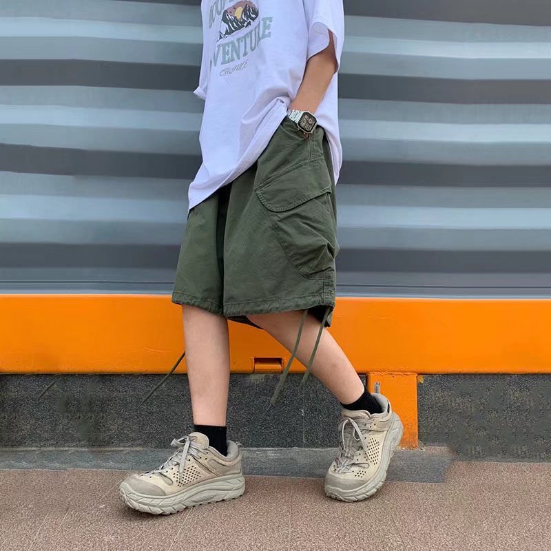 Quần Short Nam In Chữ Phong Cách Hip Hop Năng Động