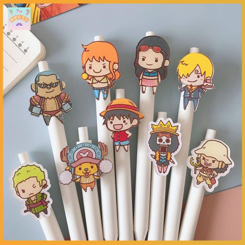 Bút Mực Gel Ngòi 0.5MM / 2022 Họa Tiết Hoạt Hình One Piece Luffy Nami Sauron Cho Trẻ Em