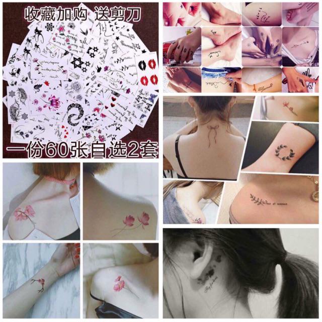 Sét 60 hình săm hình dán tato siêu HOT
