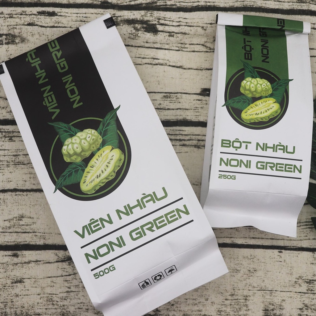 Túi viên nhàu 500gram Noni Green - Túi giấy