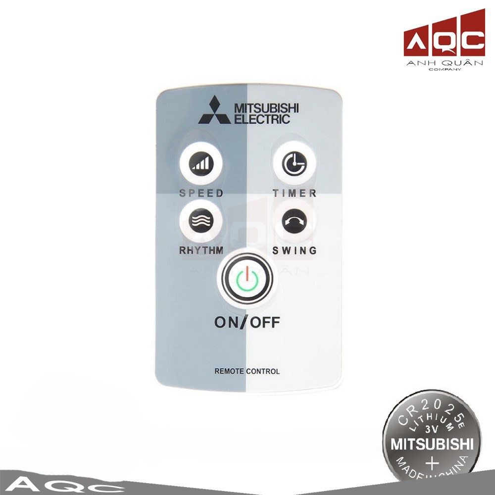 REMOTE ĐIỀU KHIỂN QUẠT MITSUBISHI TẶNG KÈM PIN CR2025