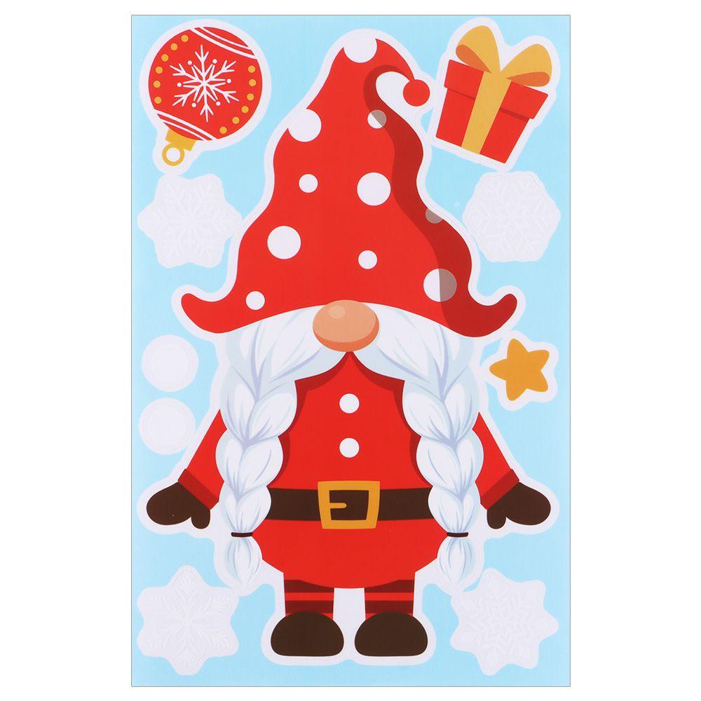 LUOL 9 Tấm Dán Cửa Sổ Trang Trí Giáng Sinh Dễ Thương