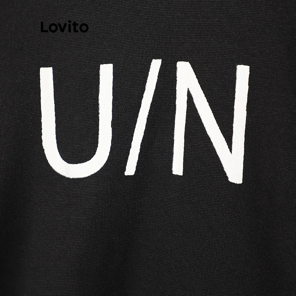 OFF WHITE Áo nỉ dài tay in chữ Lovito L07982 | BigBuy360 - bigbuy360.vn