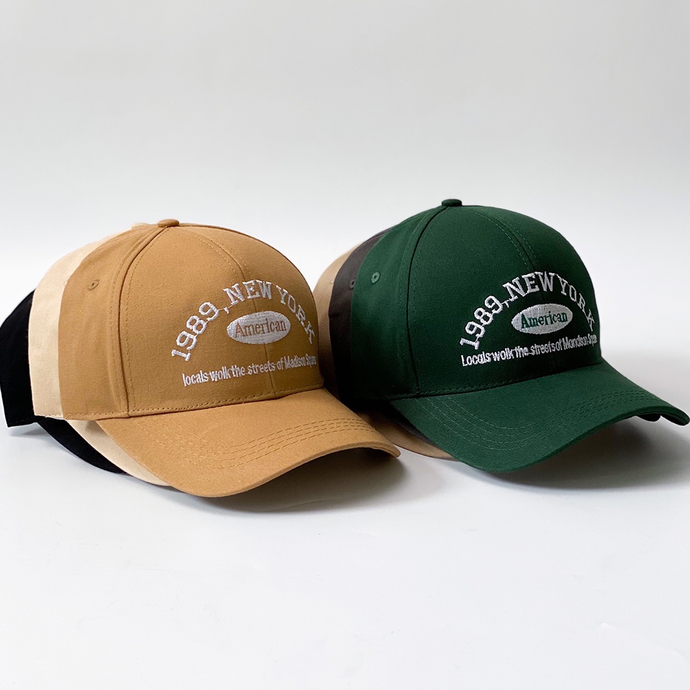 Mũ lưỡi trai thời trang nam nữ thêu chữ 1989 NEWYORK phong cách nón kết đẹp AH1670