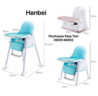 Ghế ăn dặm Hanbei 2020 HCM