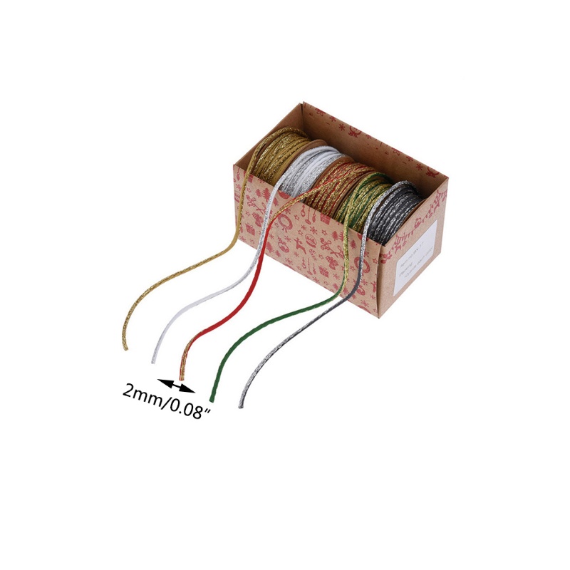 Cuộn Dây Ruy Băng Màu Vàng / Đỏ In Họa Tiết Dùng Trang Trí Tiệc Cưới / Giáng Sinh DIY