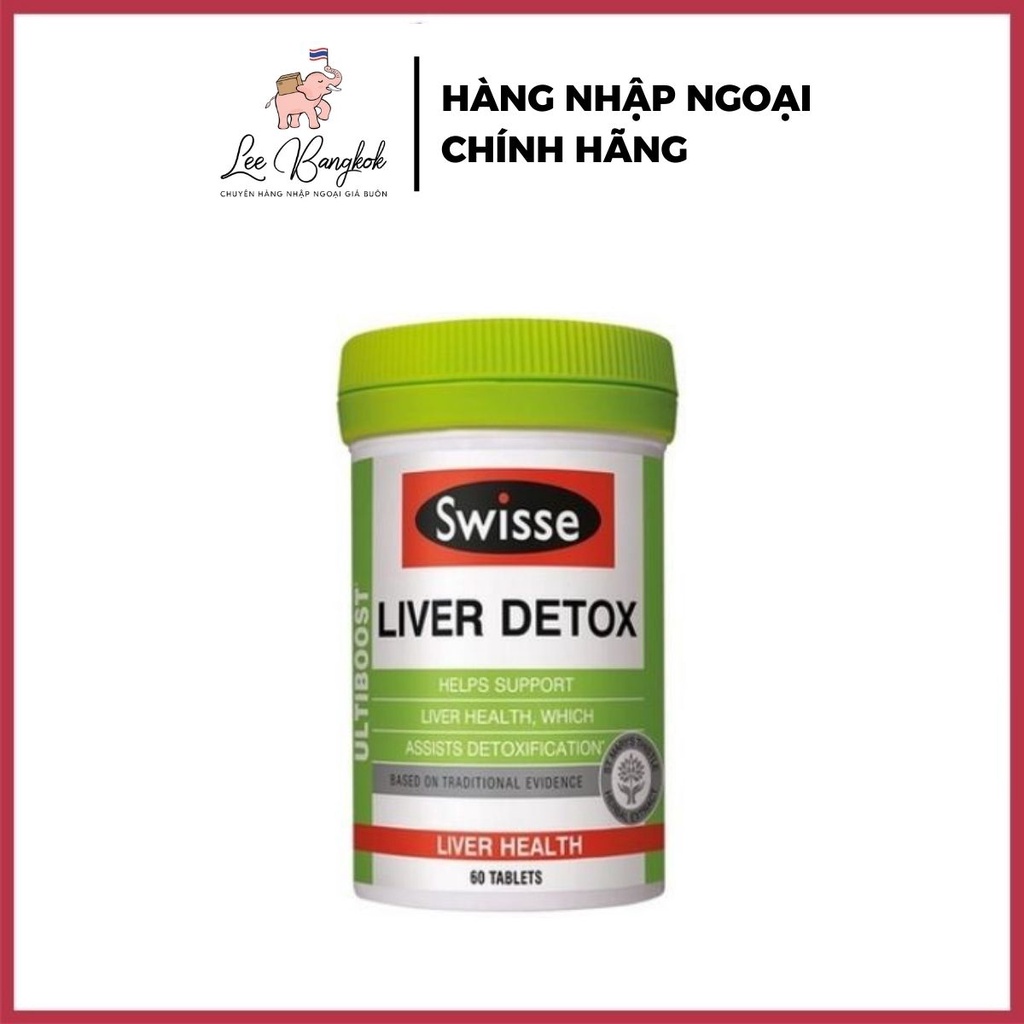 Viên Uống Bổ Gan &amp; Thải Độc Gan Swisse Liver Detox 60 Viên - Hàng Úc Chính Hãng