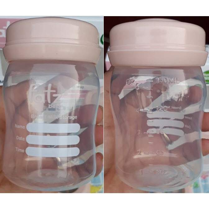 Thái Lan - Bộ 3 bình trữ sữa mẹ cổ rộng 150ml Fatz Fatzbaby - FB0120N - Made in Thailand