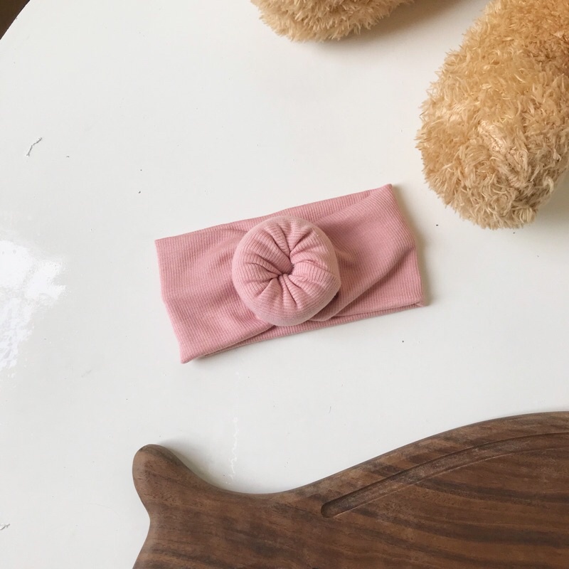 Turban tròn cho bé chất liệu cotton gân mềm