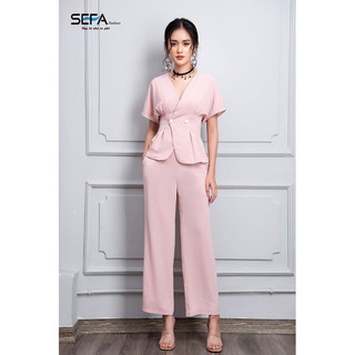 Set công sở áo 2 cúc quần suông SEFA - SFSET191806