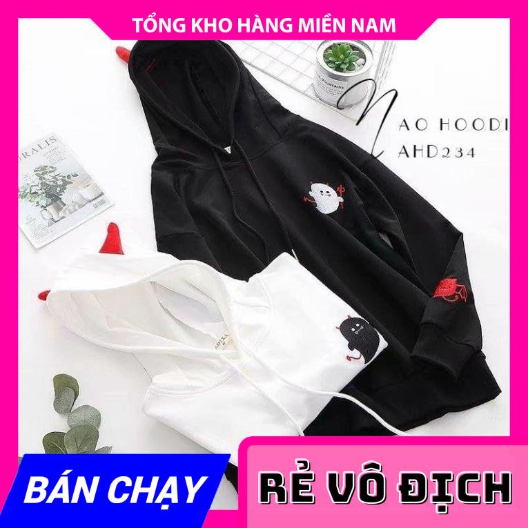 ÁO HOODIE NỈ THÊU HÌNH CHẤT NGẦU AHD234 ⚡ ÁO HOODIE UNISEX ⚡ẢNH THẬT⚡ ÁO NỈ CHUI  MY