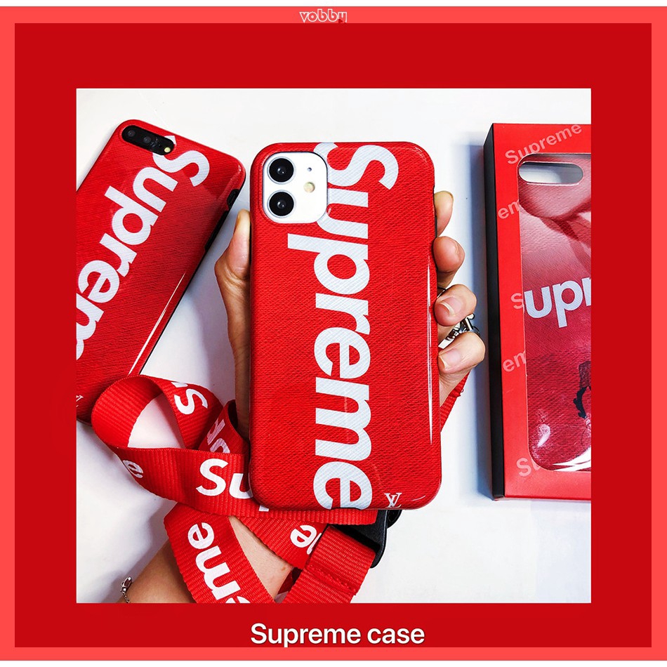 Ốp điện thoại nhựa mềm họa tiết Supreme thích hợp cho iPhone 11 PRO MAX 7/8plus SE2020 X/XS XR XSMAX