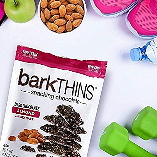 SOCOLA ĐEN HẠT HẠNH NHÂN - MUỐI BIỂN barkTHINS Dark Chocolate Almond with Sea Salt, 133g (4.7oz)