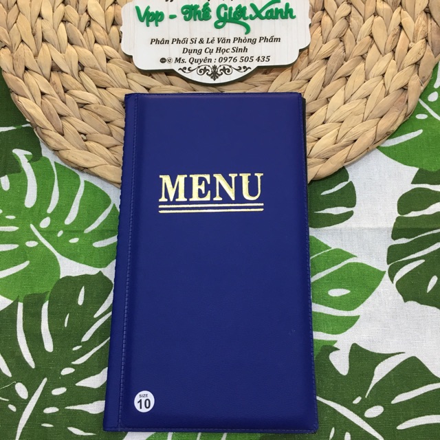 Menu da đặc biệt A6 10 lá - 20 lá (14*25cm)