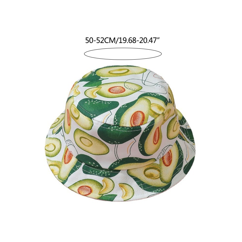 Mũ Tai Bèo Chống Nắng In Họa Tiết Trái Cây Có Dây Đeo Chống Gió Cho Trẻ Em
