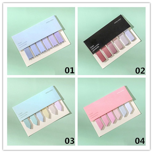 Bộ 120 /200 Giấy Dán Ghi Chú Nhiều Màu Sắc Cho Học Sinh/Văn Phòng