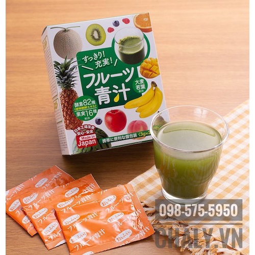 Bột rau củ trái cây cho bé Aojiru Fruit Hiro Corporation Nhật Bản
