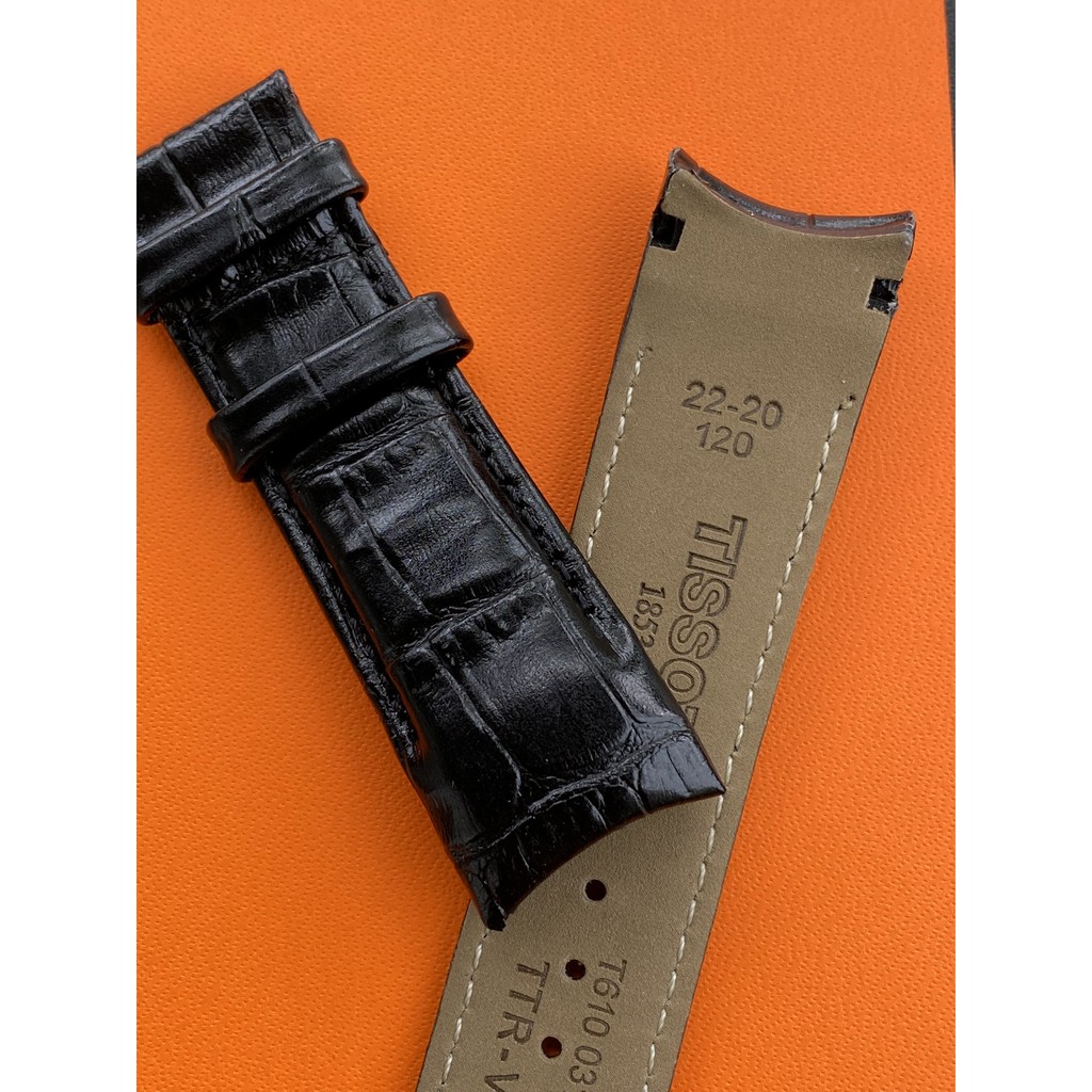 Dây da dành cho đồng hồ tissot mẫu couturier đầu Mo  , size 22mm , màu đen , nâu