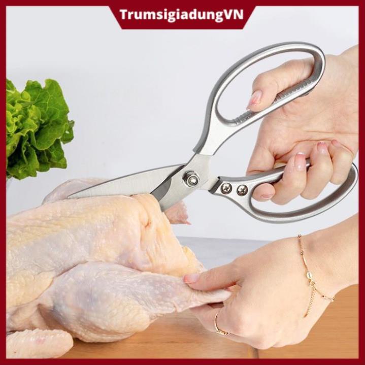 Kéo Nhật Nội Địa Siêu Sắc Kéo Nhà Bếp Kéo Cắt Gà Cắt Thịt Các Loại Kéo Làm Bếp Đa Năng MS88162
