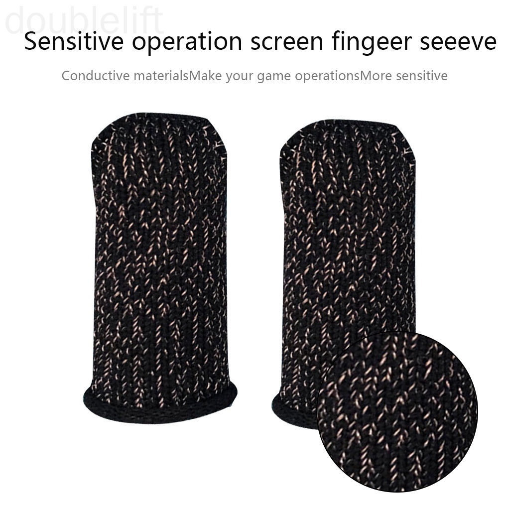 Set 10 Vỏ Bọc Ngón Tay Chống Trượt Thoáng Khí Hỗ Trợ Chơi Game Trên Điện Thoại