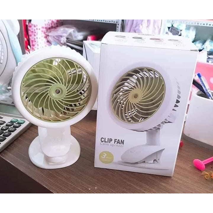 Quạt Hơi Nước Phun Sương Mini Có Kẹp Để Bàn CLIP FAN 100W-Hàng Nội Địa