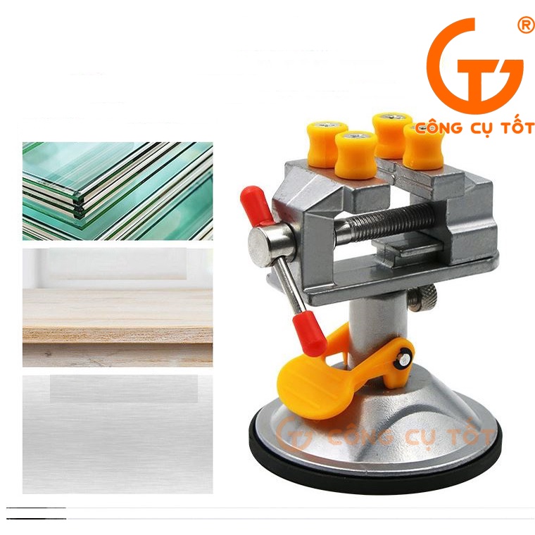 Ể tô mâm xoay đế hít bàn kẹp cầu độ mở 30mm