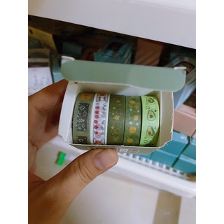 Set 5 cuộn washi tape