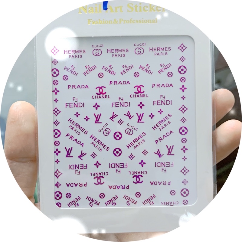 Sticker thương hiệu đẹp - LanChiNail