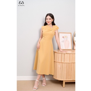 Đầm dự tiệc nữ thiết kế cao cấp liền thân SPEARL thanh lịch - 21LF6816290