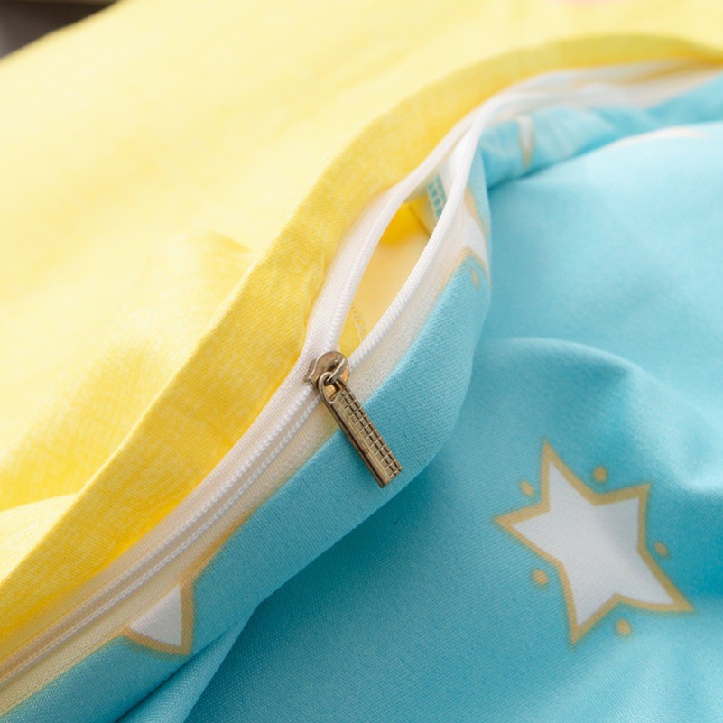 [ẢNH THẬT] Bộ chăn ga và vỏ gối cotton Tina họa tiết Đô Rê Mon 4 món đủ màu đủ size (không kèm ruột)