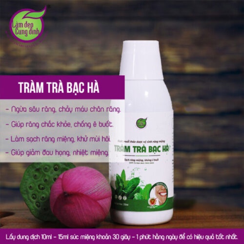 Nước súc miệng Bảo Nhiên tràm trà bạc hà Cung Đình