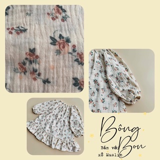 10m Vải Xô Muslin, vải may quần áo chất xô muslin hàng chính phẩm