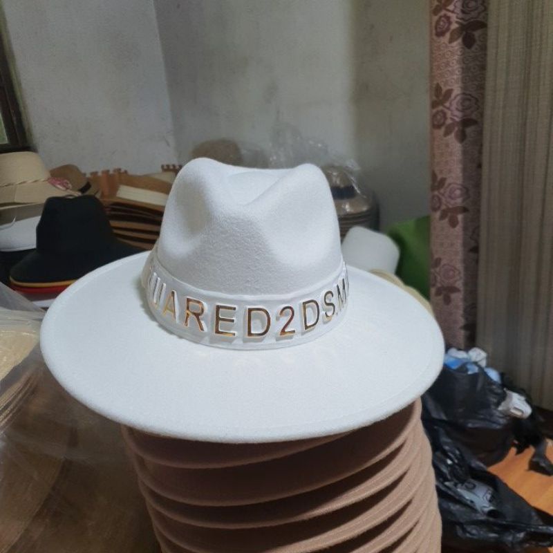 Mũ phớt dạ mũ fedora dạ nhiều màu đai chữ vàng nổi siêu đẹp