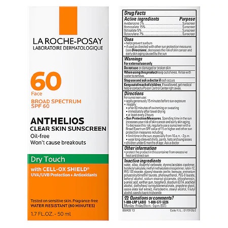 [BILL MỸ] Kem chống nắng Laroche Possay vạch xanh SPF 60 Anthelios bản US