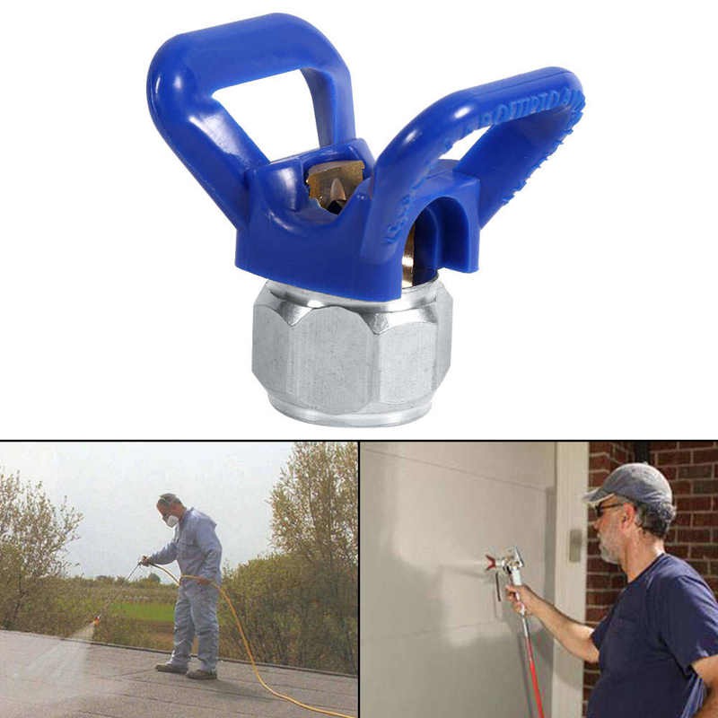 【Shop Recommendation】Airless Paint Spray Sprayer Gun Tip Guard Nozzle Seat Replacement Universal Tool Blue New