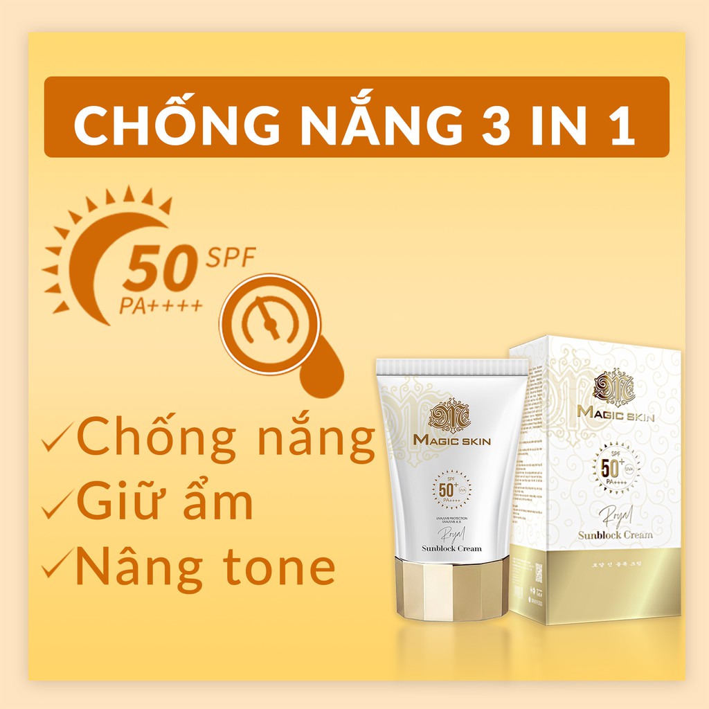 KEM CHỐNG NẮNG MagicSkin Royal Sunblock Cream | 50ml SPF 50+ MỚI